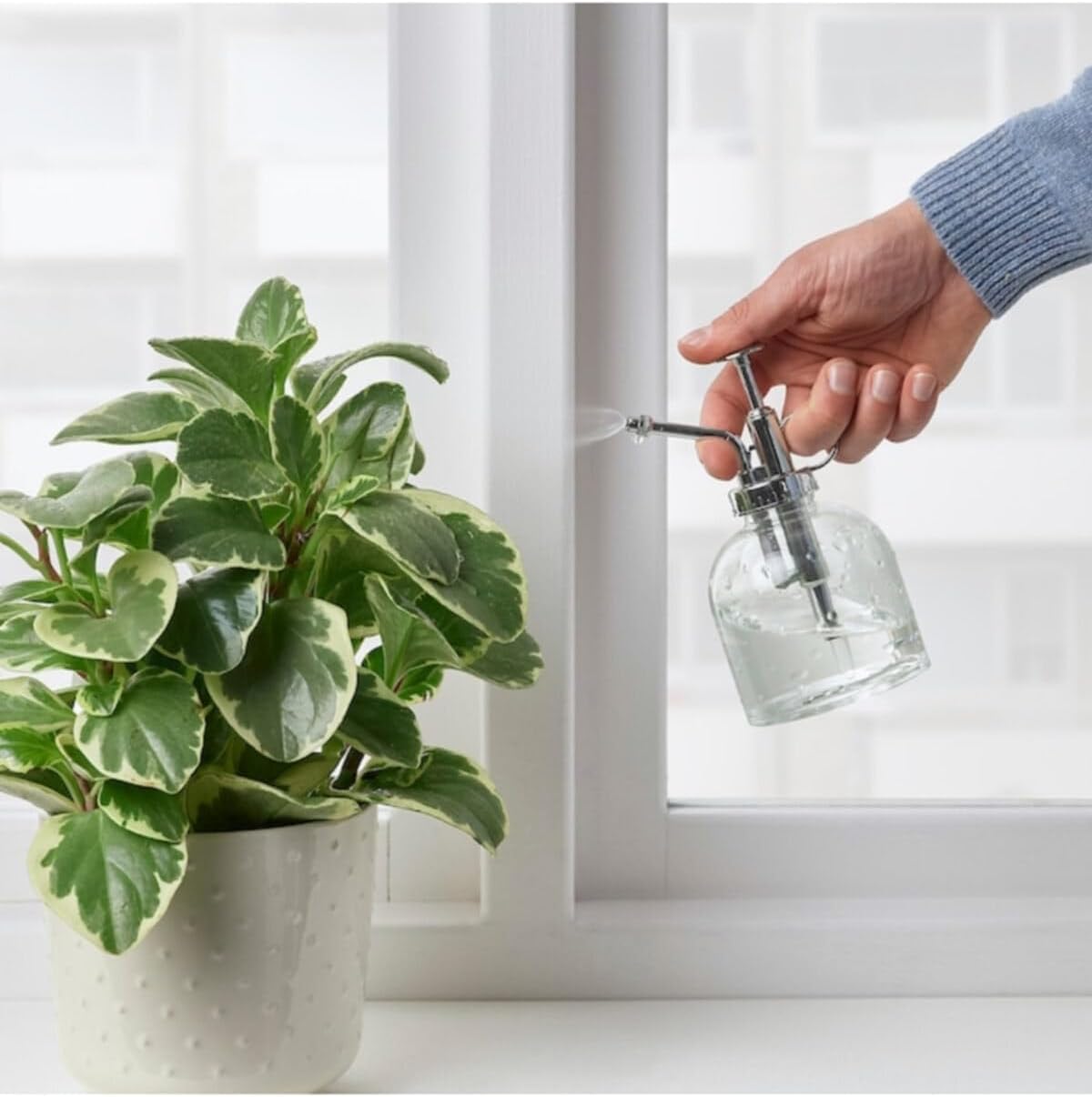 IKEA Bitki Sulama Şişesi 25 Cl 16 Cm Sulama Sprey Şişesi Saksı Çiçek Bitki Bahçe Cam Sulama Kabı Şişesi