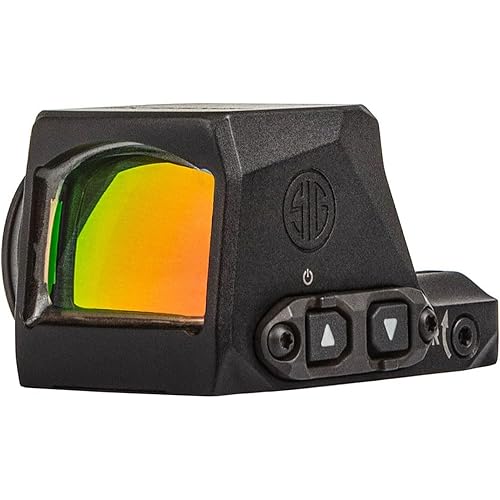 SIG SAUER Romeo-X Compact Pistol-Mounted Reflex Sight | Rugged Durable Aluminum Lightweight Waterproof MOTAC Open Sight with 15 Illumination Settings
