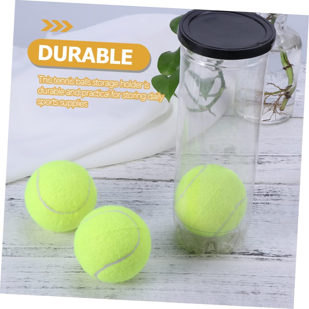 VICASKY Tennis Cylinder Balls Organizer Tennis Accessories Tube Used Tennis Saver Giant Tennis Party Sport