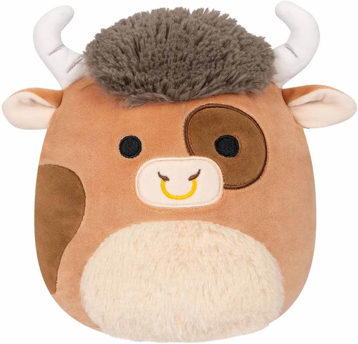 Squishmallows Original 30 cm Brown Spotted Bull Adds Brown Spotted Bull to Your Team, Ultra Soft Plush, Official Kellytoy Plush