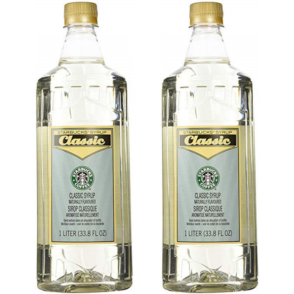 Starbucks Flavored Syrup (Classic, 2 Bottle Pack), Packaging May Vary