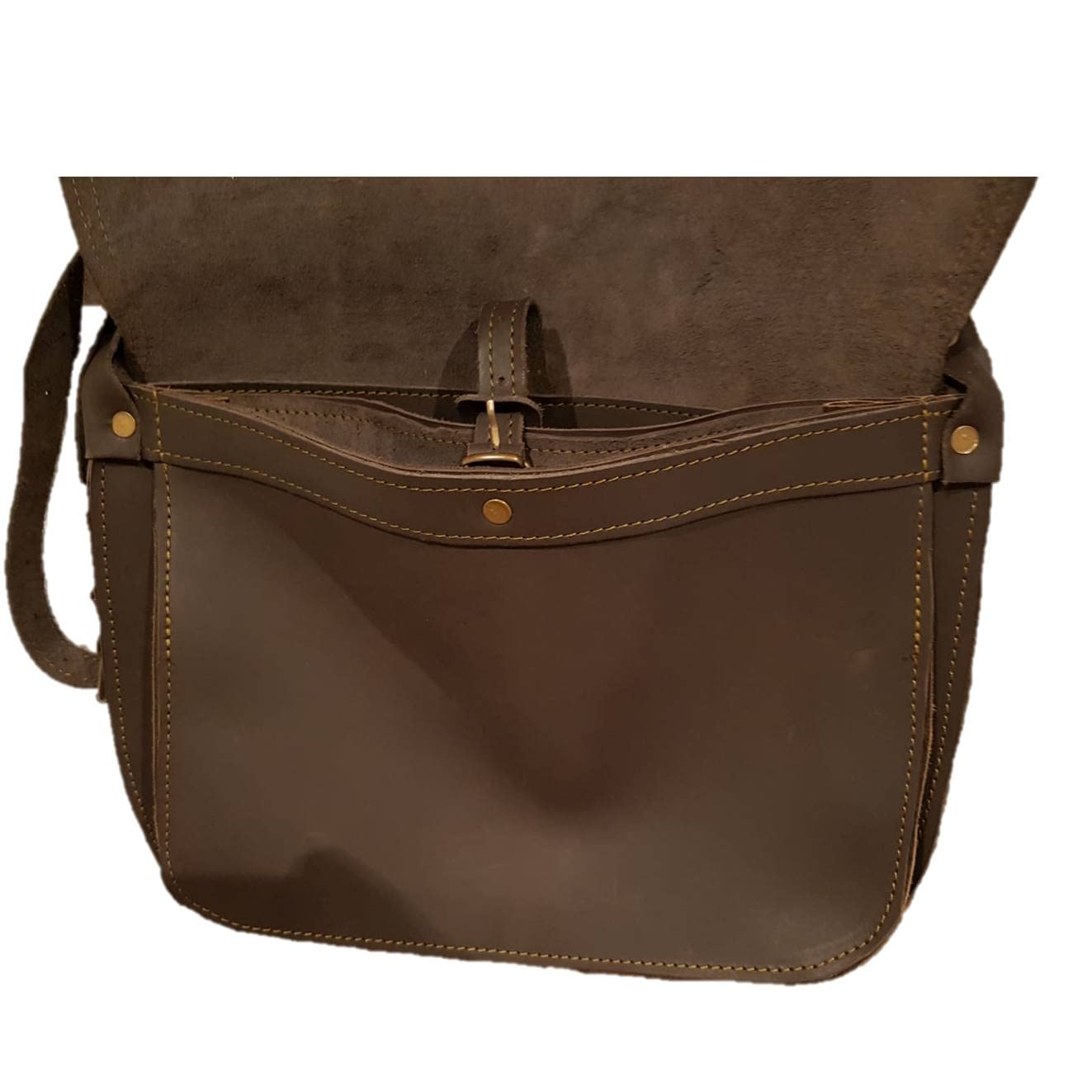 Morral trufero en piel artesanal diseño trufa