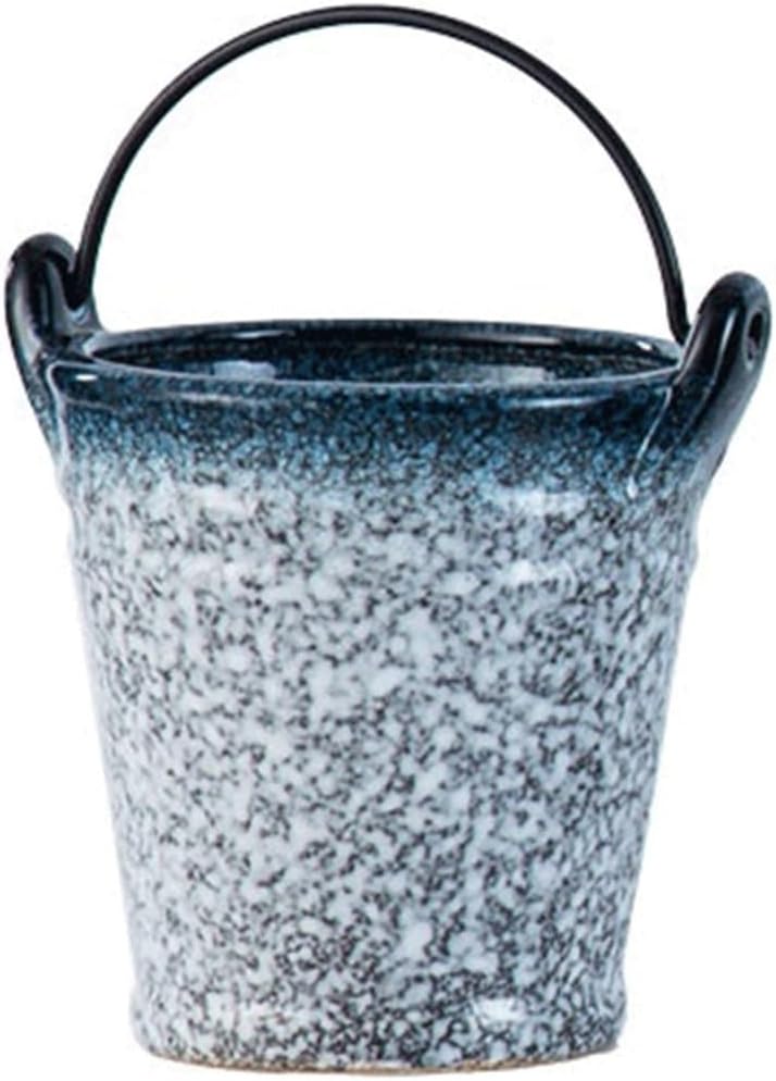 Ice Bucket Mini Commercial KTV Bar Small Ice Cube Bucket Creative Ceramic Fried Chicken Snack Fries Beverage Ice Tub(Small)