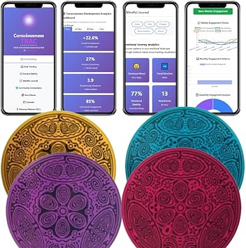 4 Element Disks Fire, Water, Earth, AirFreedom, Stability, Energy & Flexibility, Balance Your Astrology, Feng Shui Home, Bedroom-Geometric Copper Antenna Powerforms Divine Essence 3"DiaSave $12.60