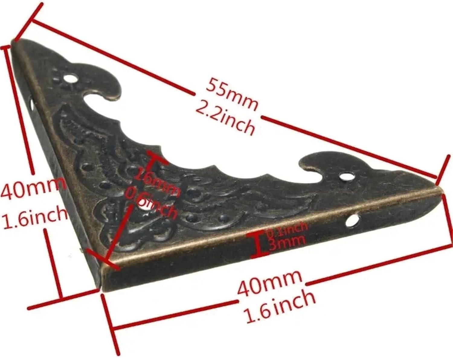 30pcs Bronze Metal Corner Protectors - Practical Guards for Photos, Scrapbooks, Menus & DIY Albums/Folders