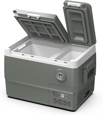 Alpicool Car Refrigerator 12 Volt Dual Zone Portable Car Fridge 32 Quart30L Electric Cooler with AC/DC,Car Refrigerator Freezer for Truck Van RV Camper SUV, Camping Boat Travel,-468F