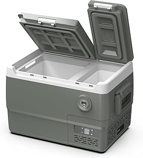 Car Refrigerator 12 Volt Dual Zone Portable Car Fridge 32 Quart（30L Electric Cooler with AC/DC，Car Refrigerator Freezer for Truck Van RV Camper SUV, Camping Boat Travel，-4~68°F