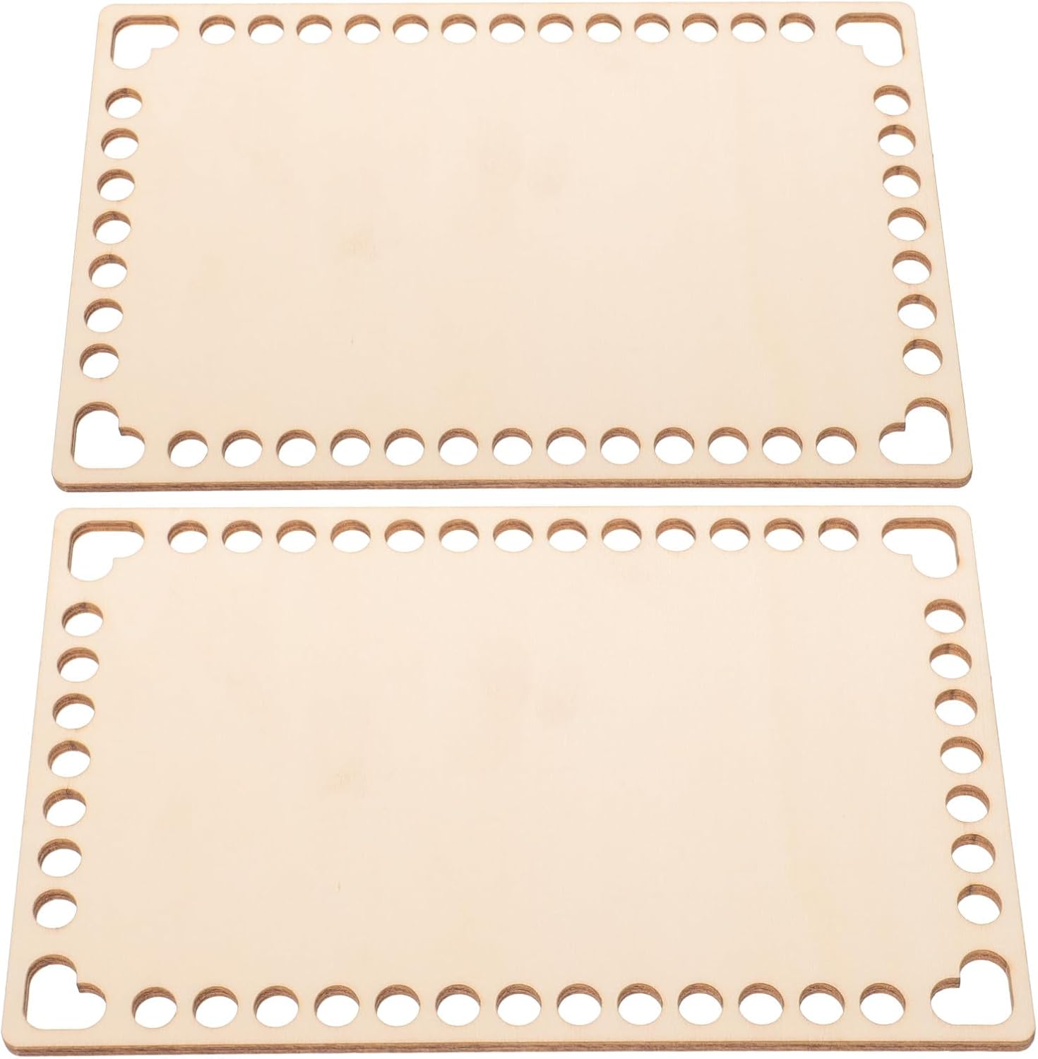 2pcs Wooden Crochet Basket Base DIY Bag Bottom Replacement Tool
