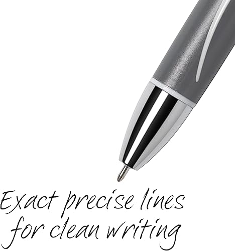 Miniatura 4 de BIC Glide Exact Bolígrafo retráctil, bolígrafos de punta fina (0.028 in), negro, líneas precisas para una escritura limpia, 3 unidades