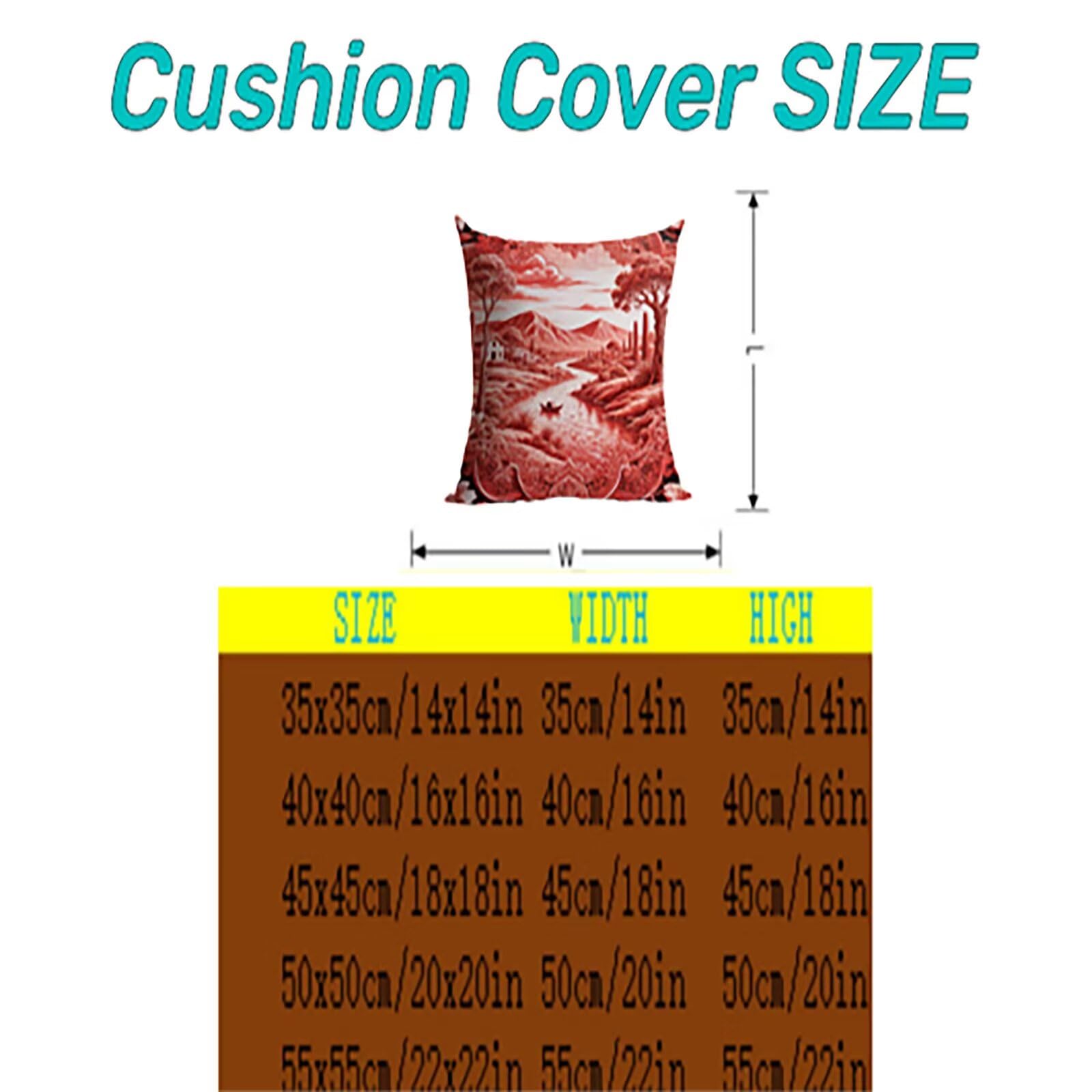 Landscape Outdoor Kissenbezug 60x60cm Wasserdicht Kopfkissenbezug THDZ0226 | Sofa Bett Dekokissen Bezug Pink Doppelseitiger Druck Unsichtbarer Reißverschluss for Home Decoration Geschenke für Frauen