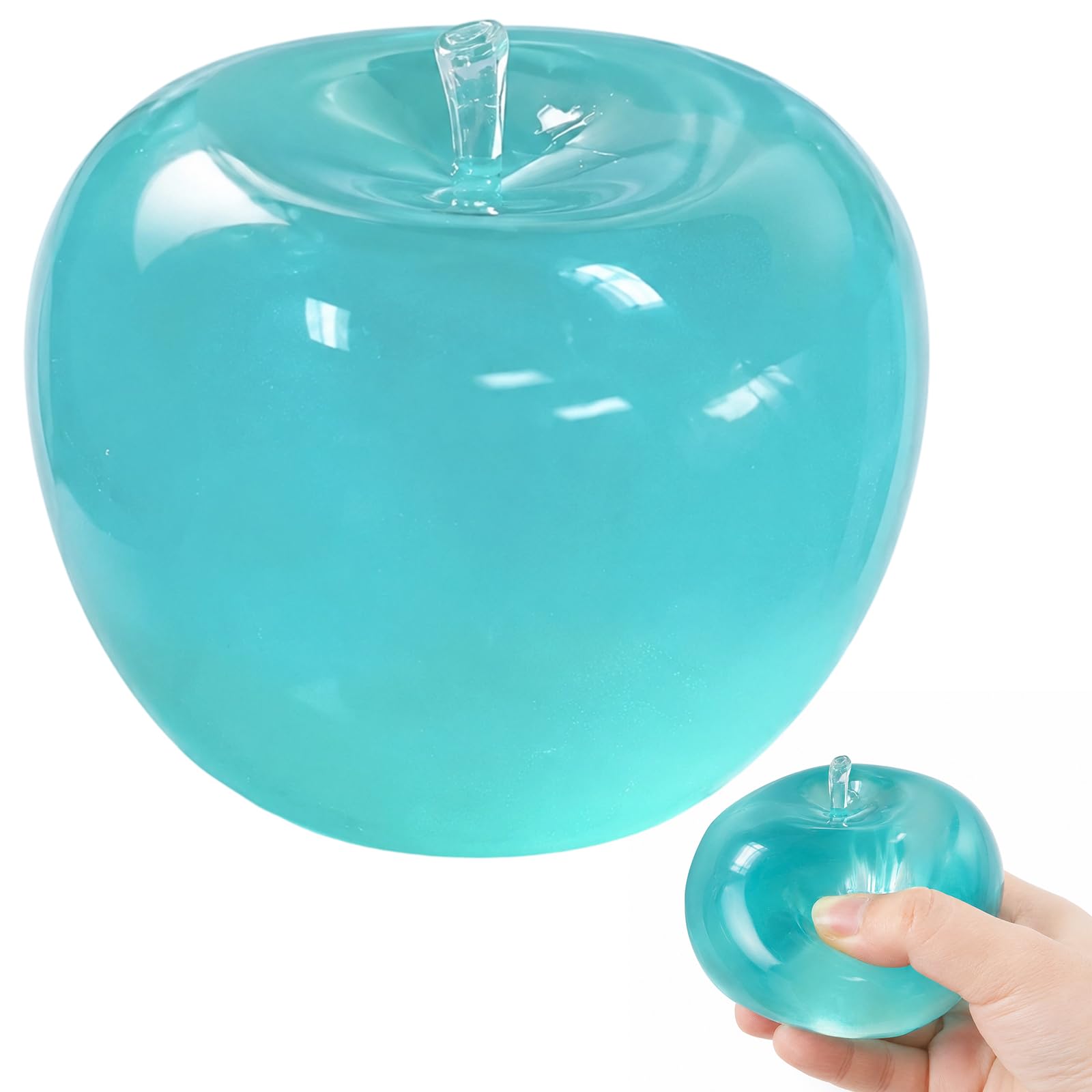 suction Blue Apple Squishy, Squishy Apple, Enticing and Blue-Hued, Ideal for Home, Office Desk Decor and Decoration Enthusiasts