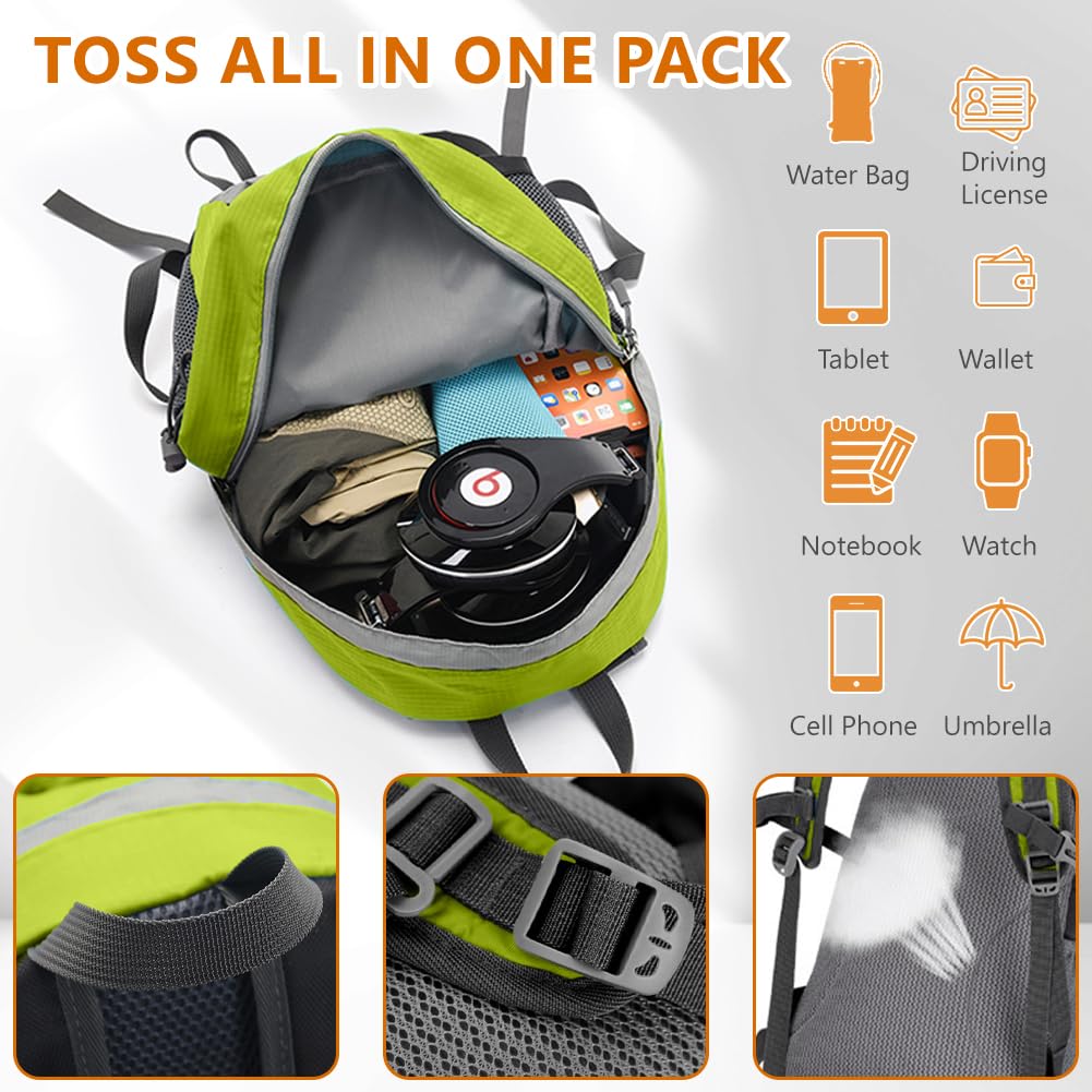 flintronic Zaino per Ciclismo, Impermeabile Zaino Da Trekking, Portatile Borsa Sportiva Da Esterno, Leggero e Versatile Borsa Da Ciclismo, per Trekking Viaggio Alpinismo Sport All'aperto