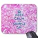 Produktbild Keep Calm and Sparkle On Pink Teal Glitter Photo Mouse Pad 18×22 cm
