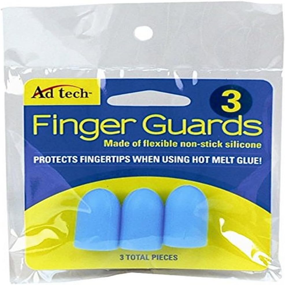 AdTech Adhesive Technologies 5707 3-Pack Silicone Finger Guards - Hot Glue Protector Caps