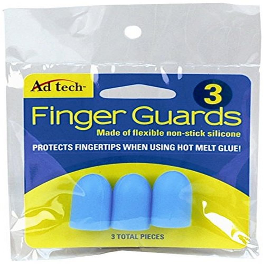 AdTech Adhesive Technologies 5707 3-Pack Silicone Finger Guards - Hot Glue Protector Caps