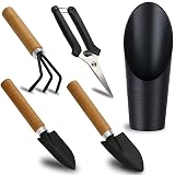 5 Pcs Succulent Tools, Mini Garden Tools, Small Indoor Plant Repotting Set Luxury Garden Tools