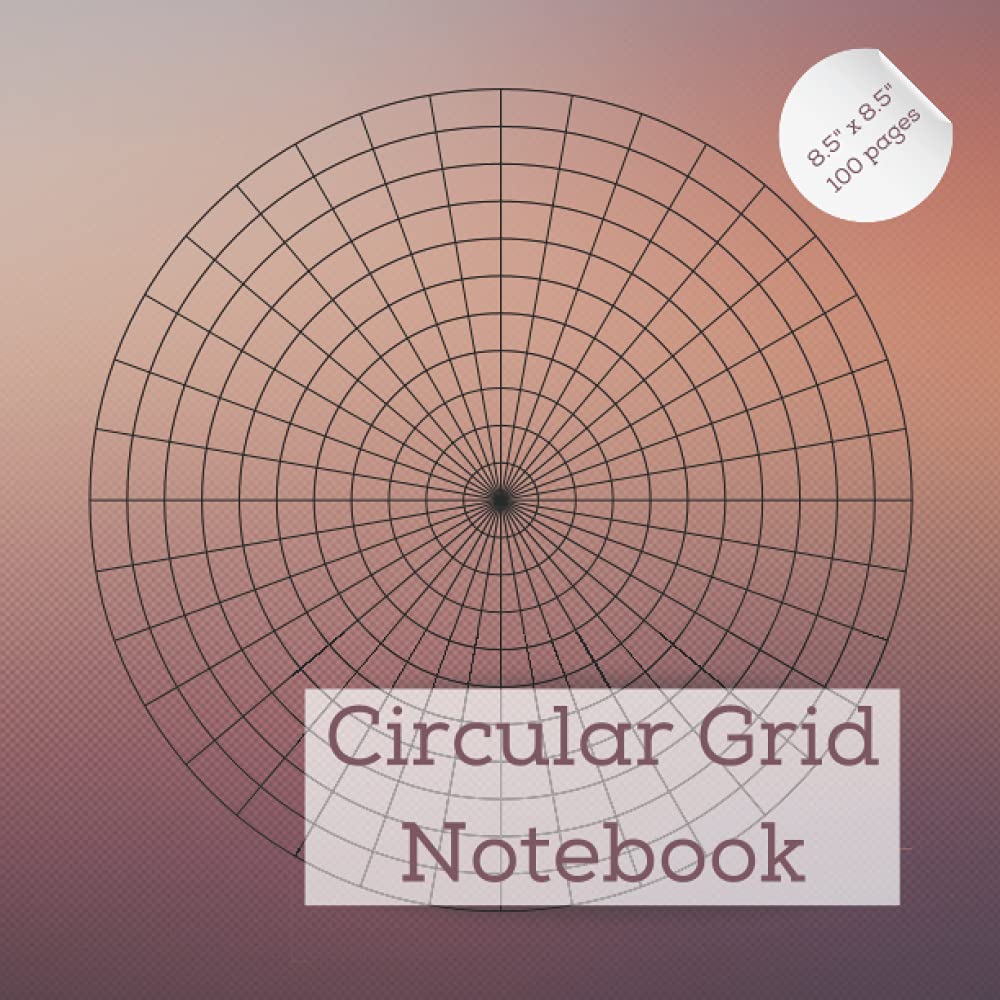 Circular Grid Notebook: Polar Coordinate Graph Paper