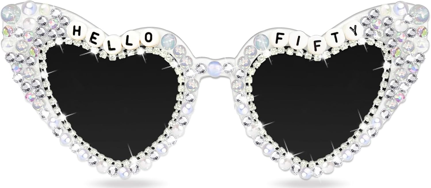 Tbay HELLO FORTY Sunglasses – Men's 40th Birthday Accessory, Black Square Frame, Party Gift, Birthday Decoration