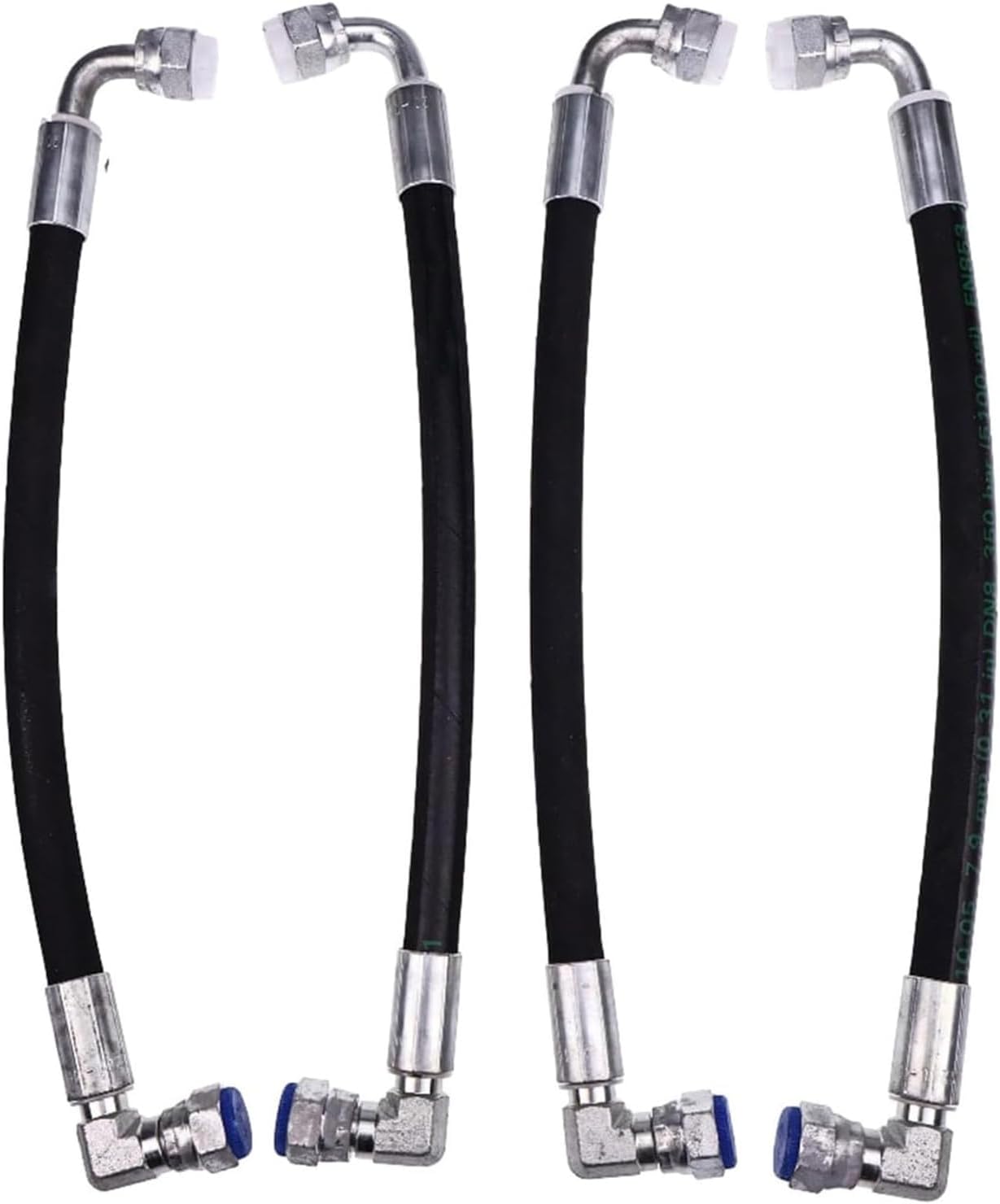 JZGRDN 4PCS Hydraulic Hose AW29374 Compatible with John Deere D120 H120 H130 H160 H165 120E 120R 200X 200CX 210 300 300X 300CX 300E 300R 400E 400X 400CX 410 419 420 430 512 Front Loaders
