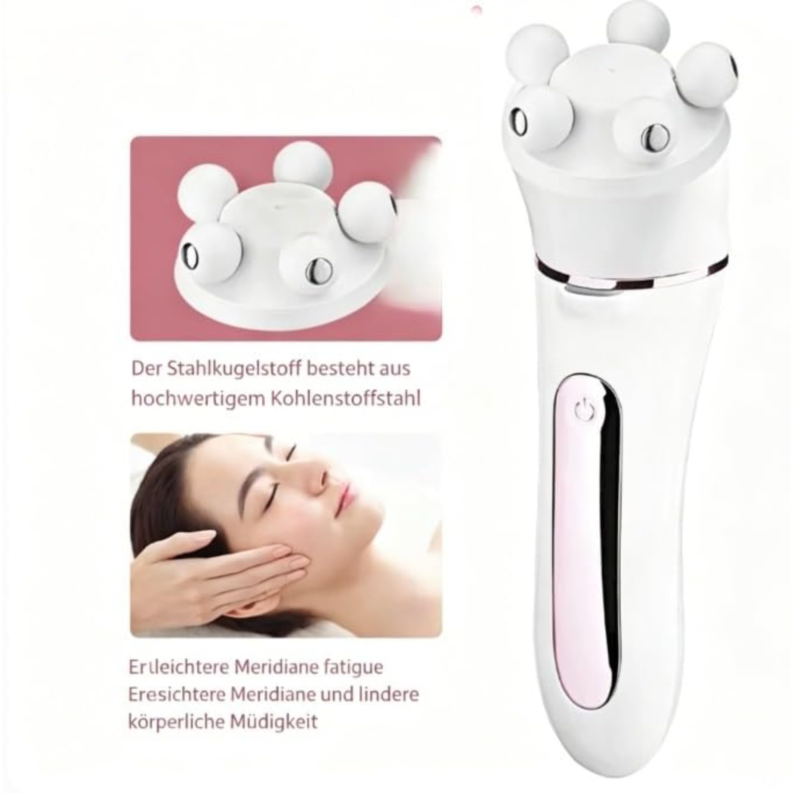 Osmo Epiluxe Epilierer Haarentferner 5-in-1, Präzise Pinzetten-Technik, Kabellos USB-Aufladbar mit integrierter Beleuchtung für sensible Haut (Weiß)