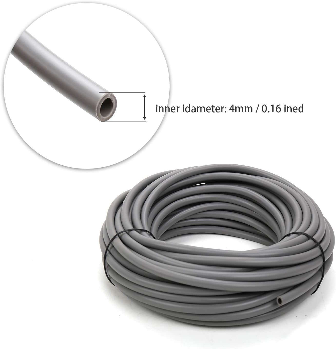 Flantor Garden Irrigation System,50ft Irrigation System 1/4" Blank Distribution Tubing Watering Drip Kit/Irrigation Kits Automatic Mist Irrigation Equipment Set for Garden,Flower Bed,Lawn (Grey) : Patio, Lawn & Garden