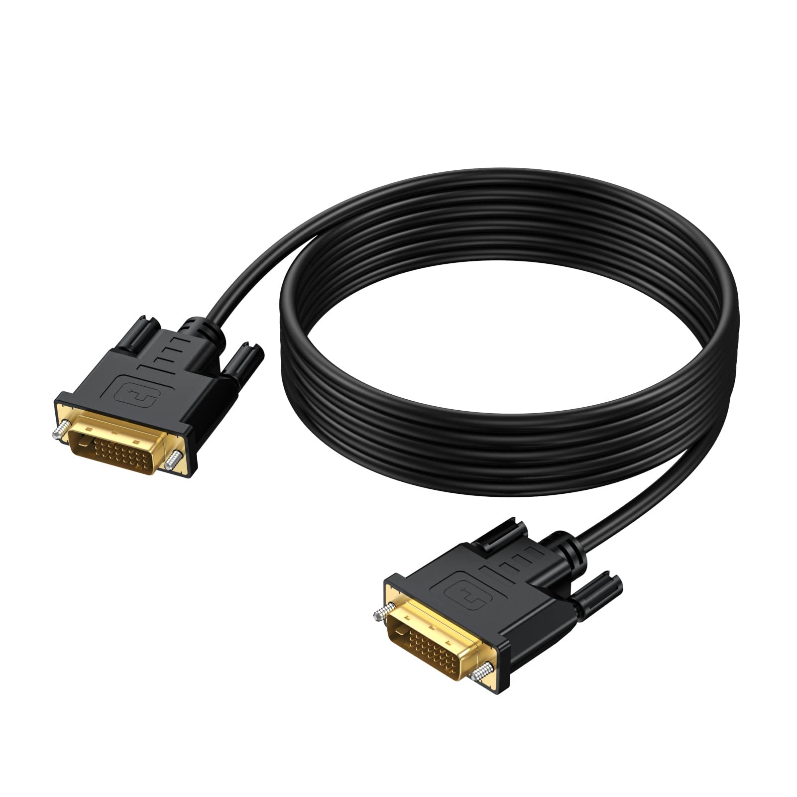 URELEGAN DVI to DVI Cable 10 Feet, DVI to DVI-D 24+1 Cable Male to Male Digital Video Monitor Cord for HDTV, Gaming, Monitor, Projector