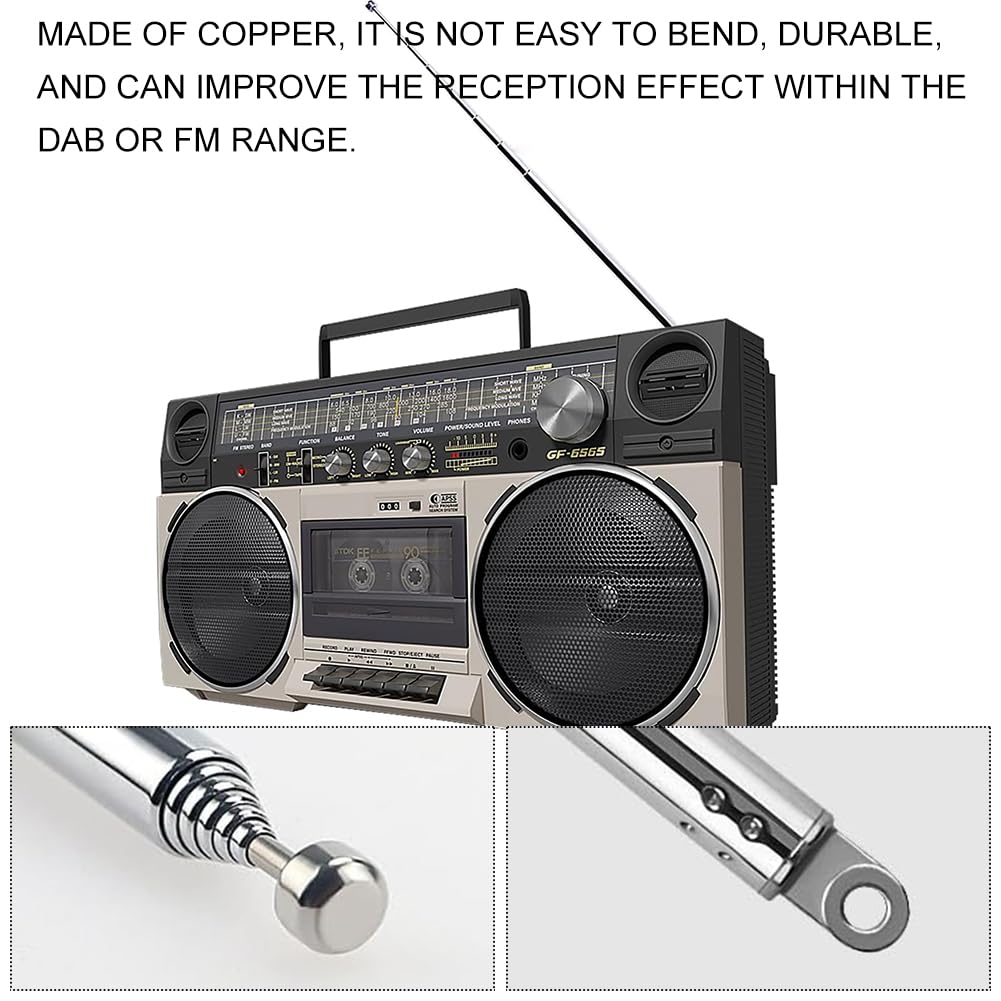 ANTENNA RADIO TELESCOPICA DAB FM Per Ricezione Segnale Forte 3 - Foto 13