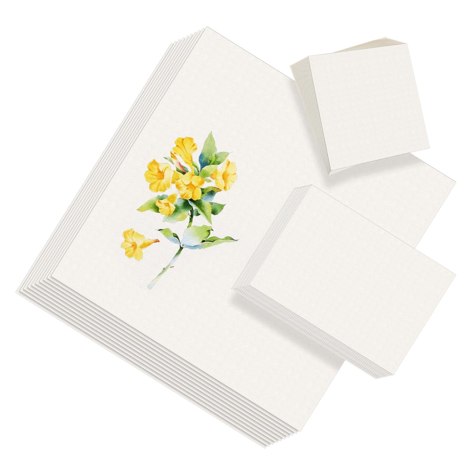 BESPORTBLE 55 Sheets Painting Paper Fine Texture Fine Texture Versatile for Watercolor Acrylics and More for Beginners and Artists