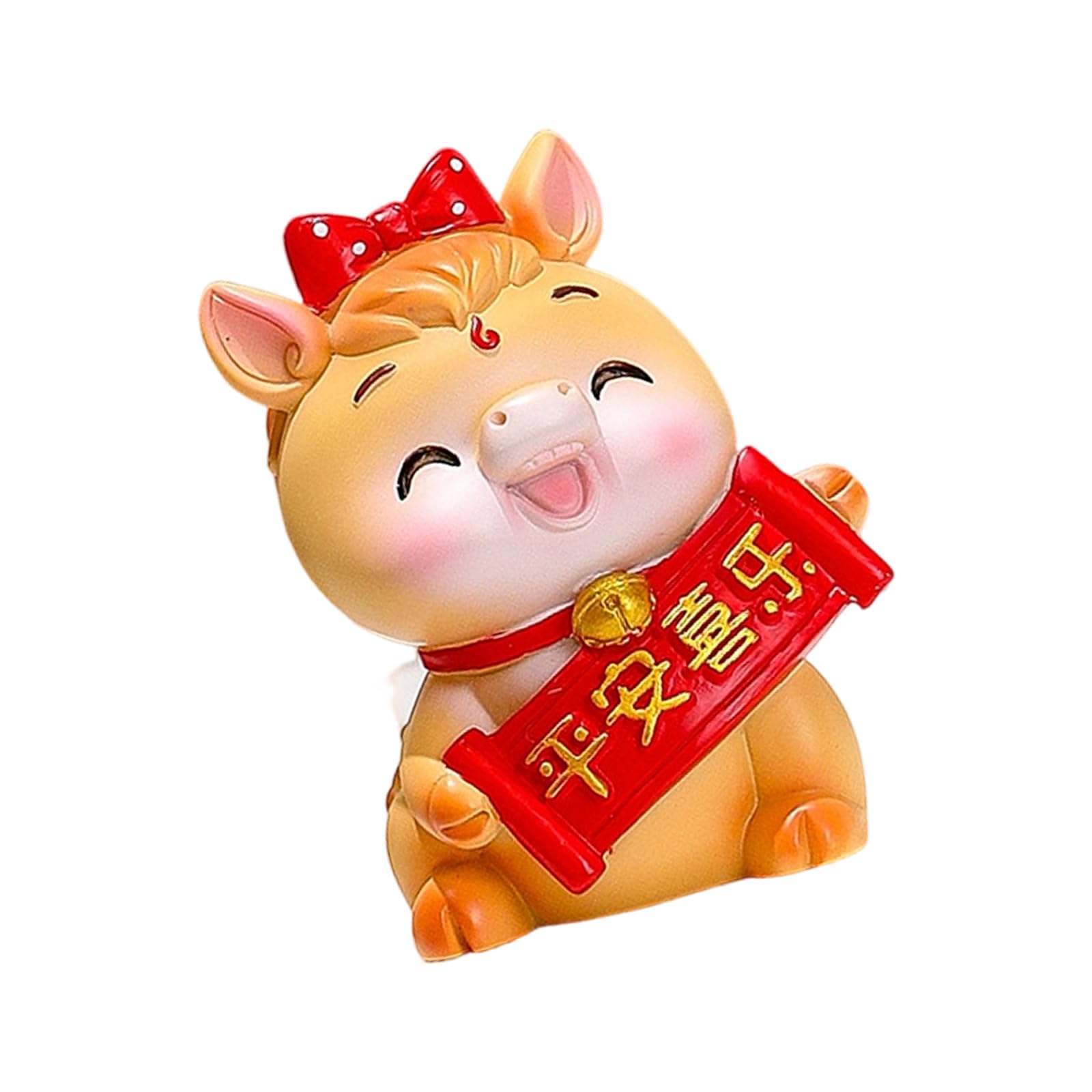 Piceioep Chinese New Year Horse Figurines Desktop Ornament Minis Resin Zodiacs Statues Bring Luck Wealth Home Decorations Desktop Ornament