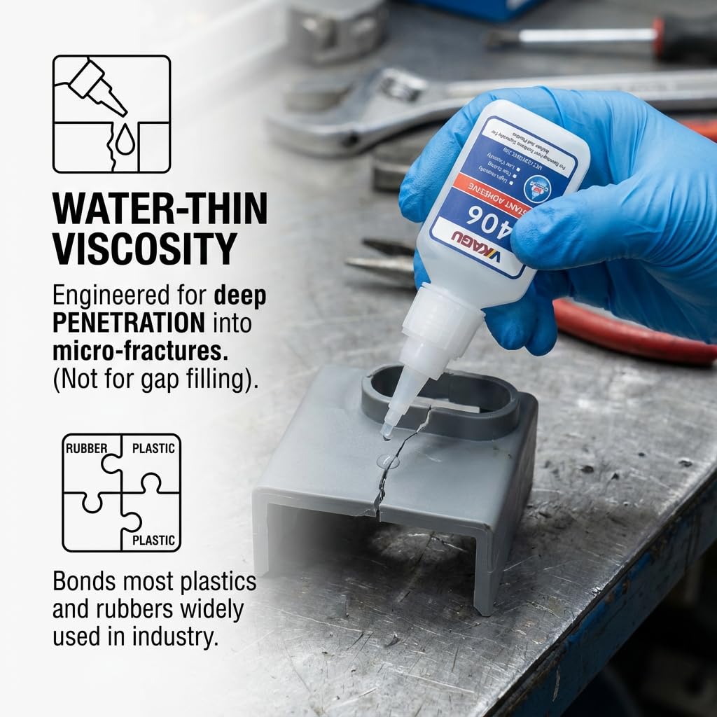 406 Instant Adhesive Super Glue Clear High Strength Rubber & Plastic Bonder 20g 12 Bottles