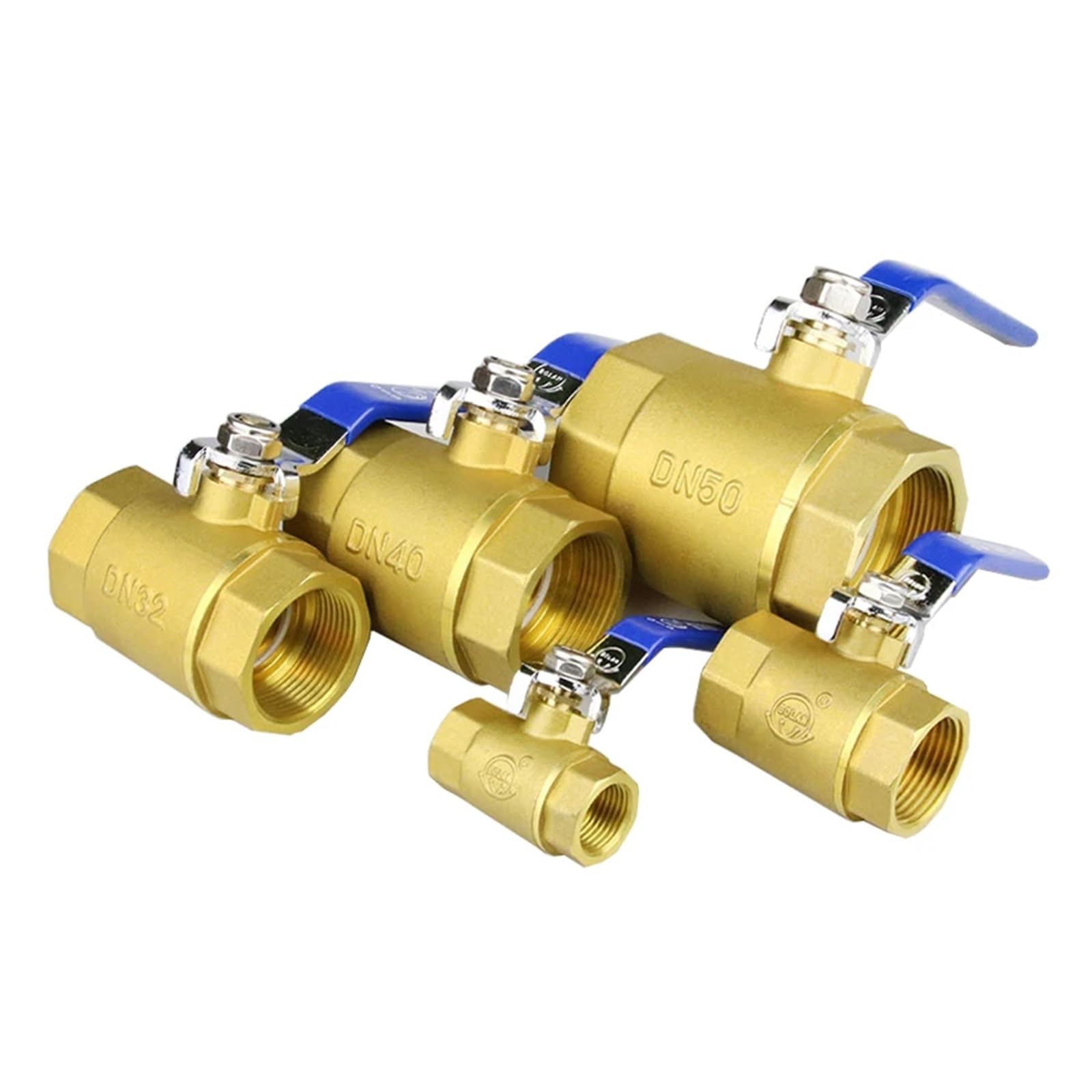 Llave De Paso Agua Válvula de bola de latón roscada de 12", 1" y 2" for tubería de agua. Interruptor de gran caudal(1-1/4")