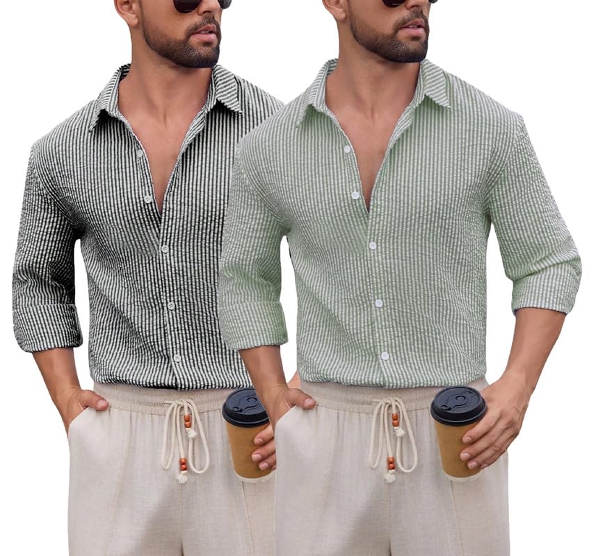 Image of Lymio Men Shirt || Striped Shirt for Man || Full Sleeve || Casual Style (Packs Also Available) (Crush-Lining-New)