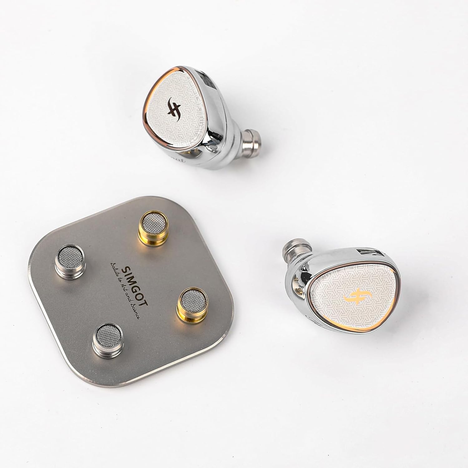 Linsoul SIMGOT EA1000 Fermat 10mm Dynamic Driver in Ear Monitor, HiFi in Ear Earphone IEM, Wired Gaming Earbud, with Silver-Plated OFC Cable for Musician Audiophile