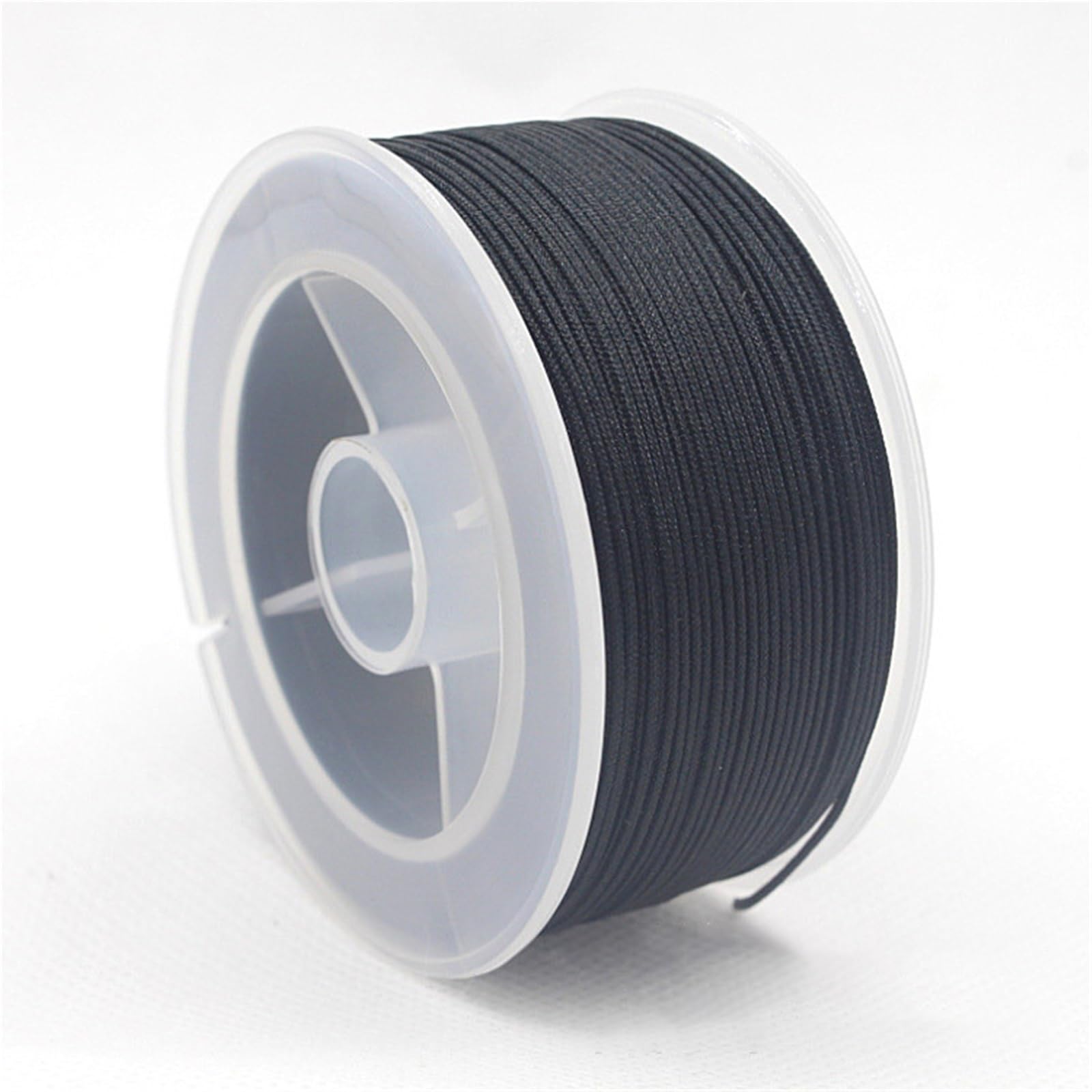 Nylon Cord Thread 5PCS 2mm 50m Nylon Cord Thread For Jewelry DIY Making Necklace Handmade Material Rope Beading Braided String for Making Bracelet, Necklace, Chinese Knot(Black)
