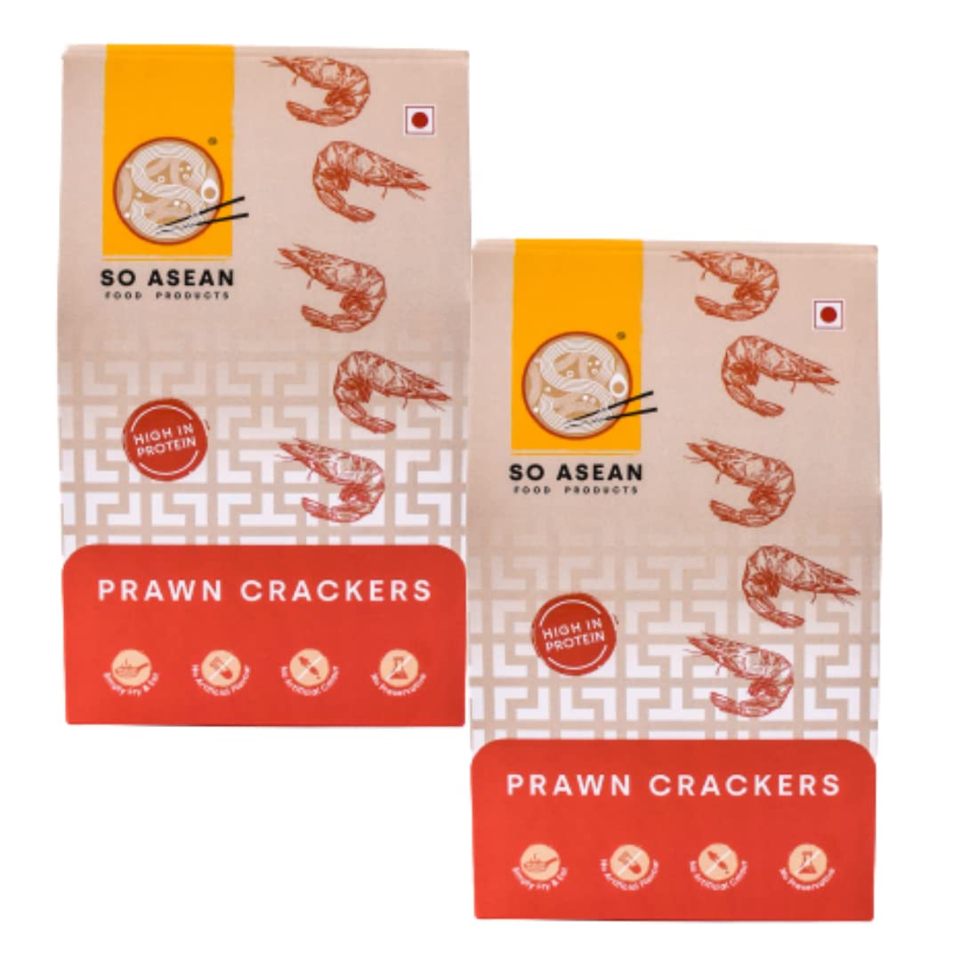 So Asean Prawn Crackers Papad Gluten free snack Made with 100