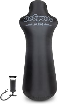 GoSports Football Blocking and Tackling Dummy with Water Weighted Base - Football Training Equipment for Practice - 6 ft Tall Inflatable