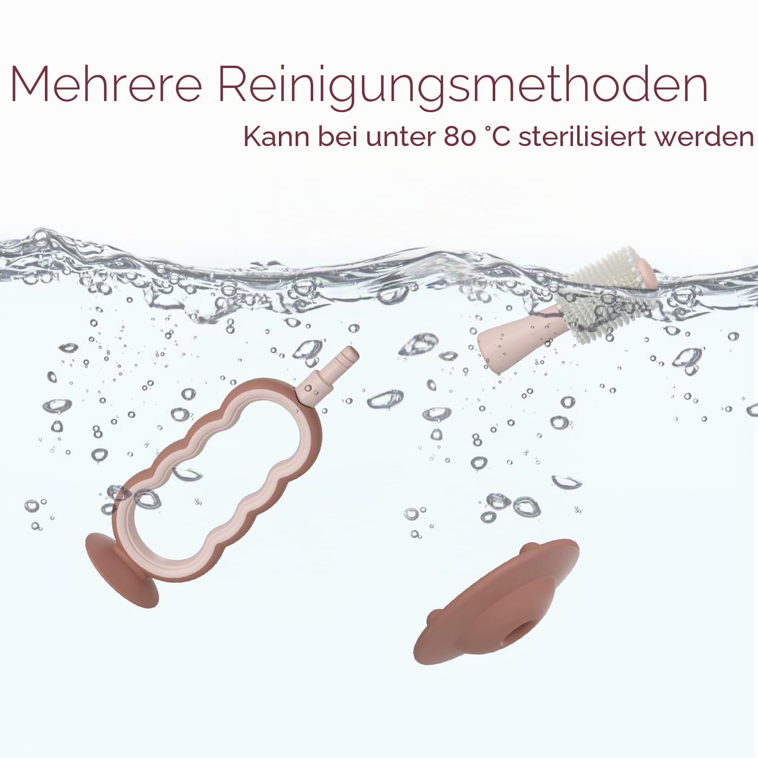 Momcozy Baby Zahnbürste, Kleinkind Zahnbürste 1-2, Säuglingszahnbürste 6 bis 12 Monate und älter, Mundreiniger, Baby Zungenreiniger, Grün