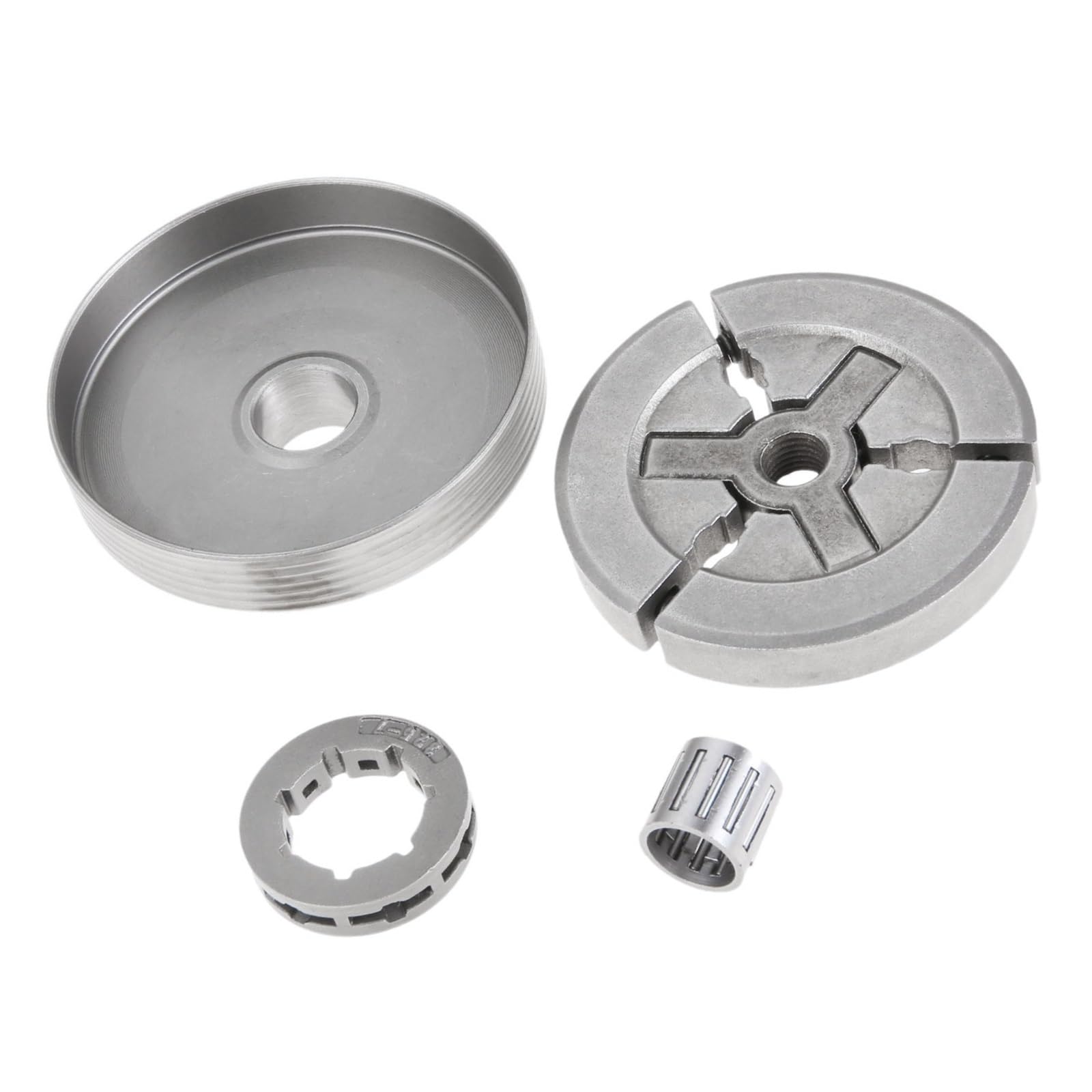 1 Juego de Tambor de Embrague for motosierras, Embrague, Rueda Dentada y cojinete de Agujas, Apto for motosierras 4500, 5200 y 5800, Piezas de Herramientas de jardinería.