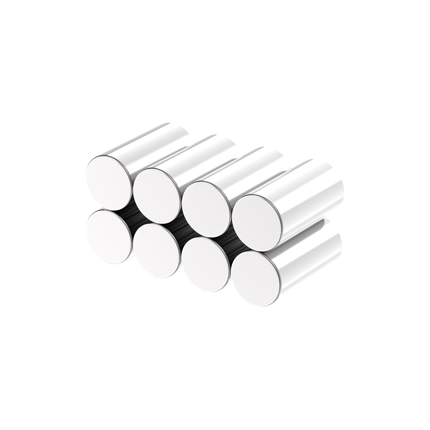 N42 Rod Magnet - 1/2" D x 1.0" H - 8 Pack, Powerful Rare Earth Magnets, Super Strong Neodymium Cylinder Magnet for Fridge, Office, Building, Scientific, Crafts and DIY Mighty Magnets