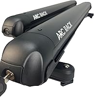 ArcRack 36" Black Low Profile Ski & Snowboard Roof Rack - Holds 6 Skis/4 Boards, Aerodynamic Aluminum, Fits Most Crossbars