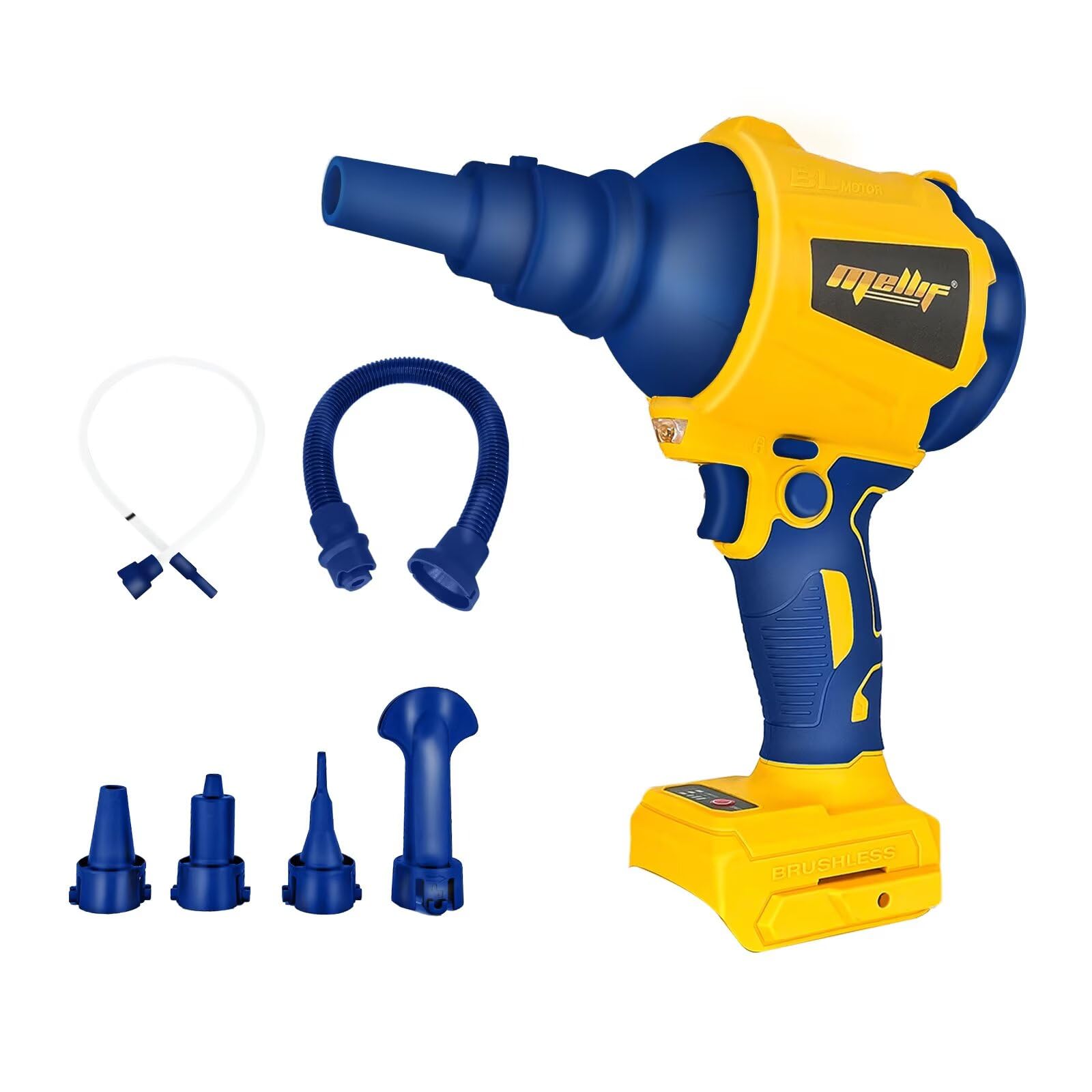 Plumero de aire comprimido de alto volumen compatible con batería Dewalt de 20 V, 3 velocidades, motor sin escobillas de 50000 RPM