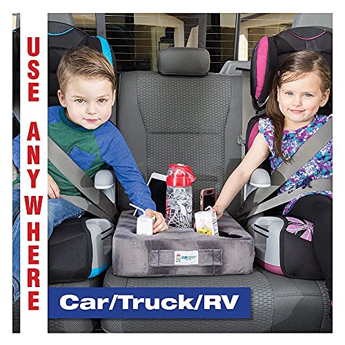 Cup Cozy Deluxe Pillow (Gray) *As Seen on TV* -The World's Best Cup Holder! Keep Your Drinks Close and Prevent Spills. Use it Anywhere-Couch, Floor, Bed, Man cave, car, RV, Park, Beach and More!