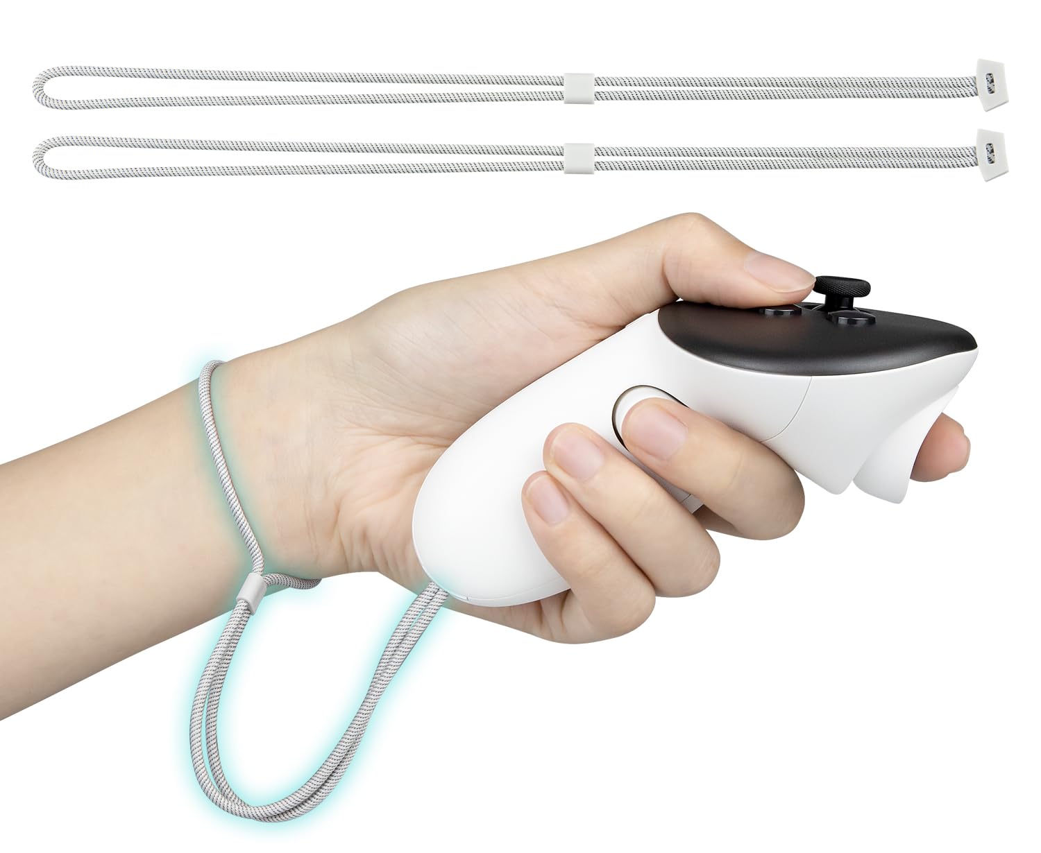 SOULWIT 1 paar verbeterde vervangende polsbandjes voor Oculus Quest3/Quest 3, duurzame en verstelbare controller handbandjes voor Meta Quest3S/Quest 3S, eenvoudige doe het zelf installatie