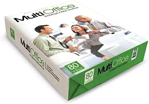 Multi Office A4 Size Copy Paper 80 gm. Pack of 500 Sheets, pack may vary | One ream of 500 sheets for copiers, laser and i...