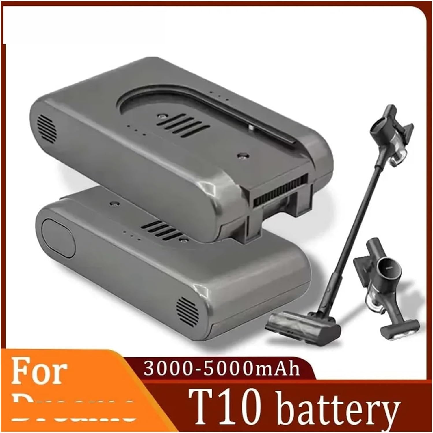 25.2V Handheld Vacuum Cleaner Battery Pack Accessories, Compatible for Dreame T10, Vacuum Cleaner Battery Pack Replacement Spare Parts(T10 3000mAh)