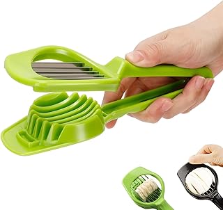 Egg Cutter, Hard Boiled Eggs Slicers Handheld Fruit Divider Vegetable Slicing Tool for Mushroom Strawberry Cherry Tomato Kiwi Kitchen Gadgets