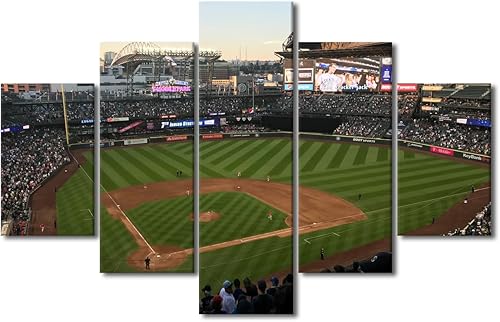 Miniatura 192 de Decoración de pared, lienzo para estadio deportivo de Estados Unidos, arte de pared moderno Fenway Park en Boston, arte de pared para oficina, sala