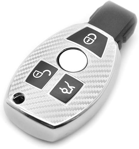 Funda para llavero Mercedes Benz, compatible con llavero Mercedes Benz C E S M CLS CLK G, Size standard disponible en Yaxa Peru
