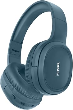 Fisher Active Noise Cancelling Headphones, Over Ear Headphones Wireless | Bluetooth 5.3, Microphone, Lightweight Comfortable Headset for Home, Travel, Rechargeable, Workout Headphones, Deep Bass