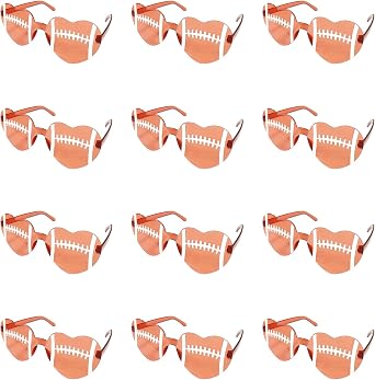 Layway 12 Pcs Sport Glasses Set Football Volleyball Soccer Basketball Sunglasses for Party Favors, Team Event Gifts